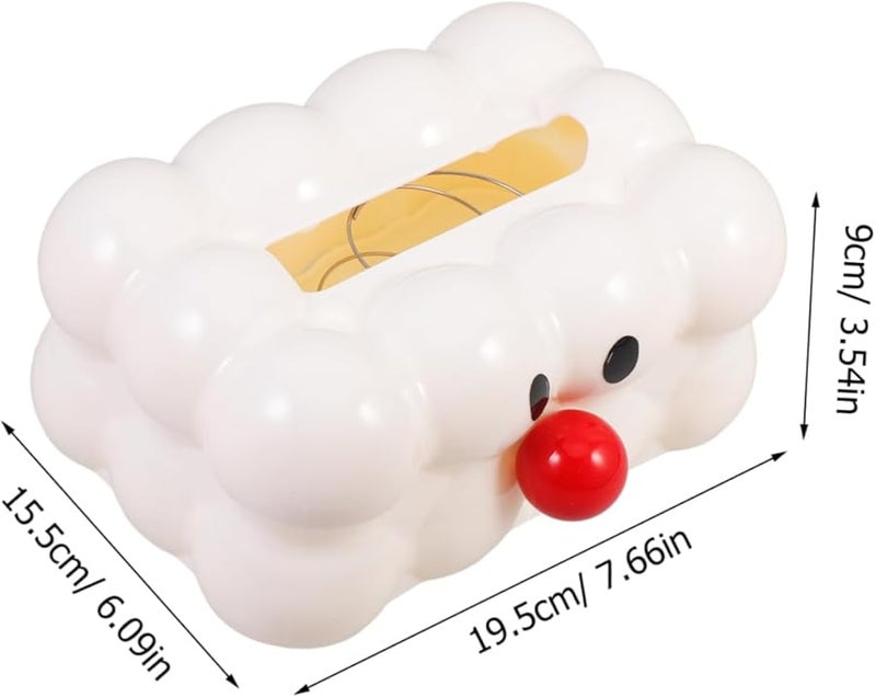 غطاء صندوق المناديل الكرتوني المبتكر حامل النابض للأنف للمكتب غرفة المعيشة السيارة - Image 3